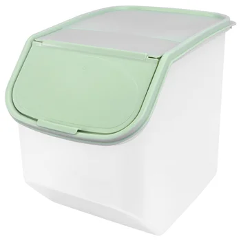 

1Pc Clamshell Rice Storage Box Large-Capacity Snack Organizer Containing Box