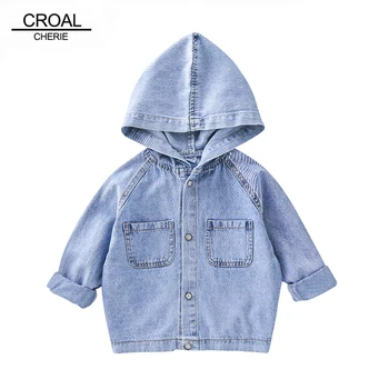 

CROAL CHERIE 2020 Autumn Winter Denim Jacket Boys Girls Kids Outerwear Jeans Windbreaker Coats Baby Children Clothing