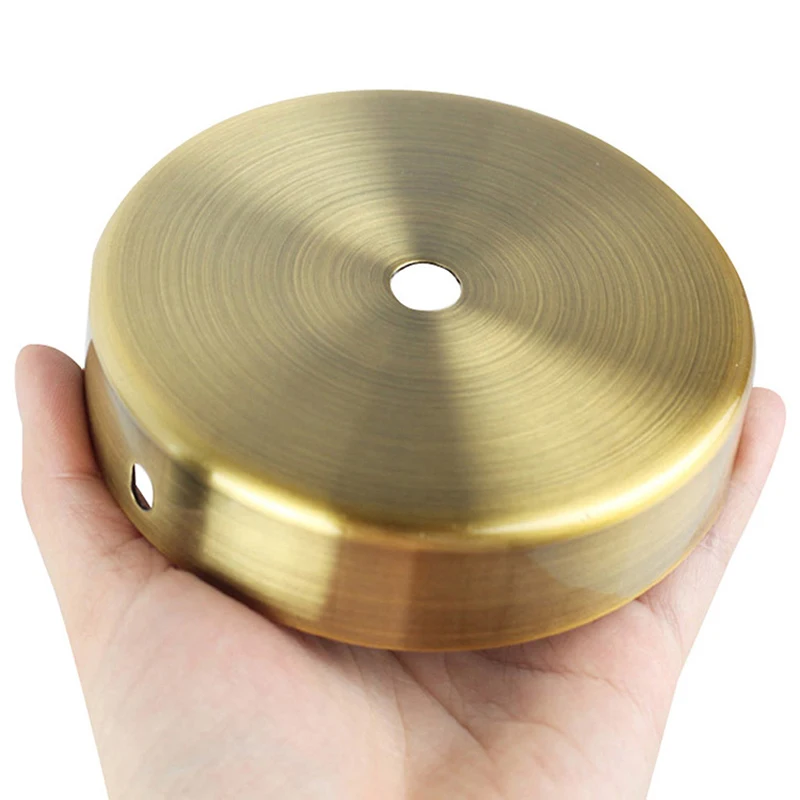 Ceiling Plate Round Black White Silver 8/10/12/15cm Vintage Disc Light Accessories Tray For Pendant Lamp&Wall Light Lamp Base