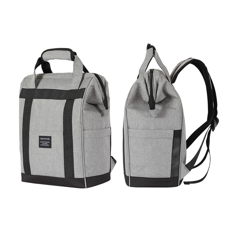 DENUONISS Thickening Insulated Bag Shoulder Cooler Backpack Ice Pack Insulated Fresh Food Delivery Container for Camping Hiking