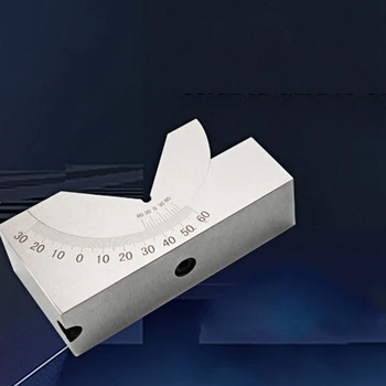 

New Adjustable Angle Gauge V Block 0 to 90 Degree Adjustable Mini Gauges Measuring Tools for Grinder Milling Machine-KP30