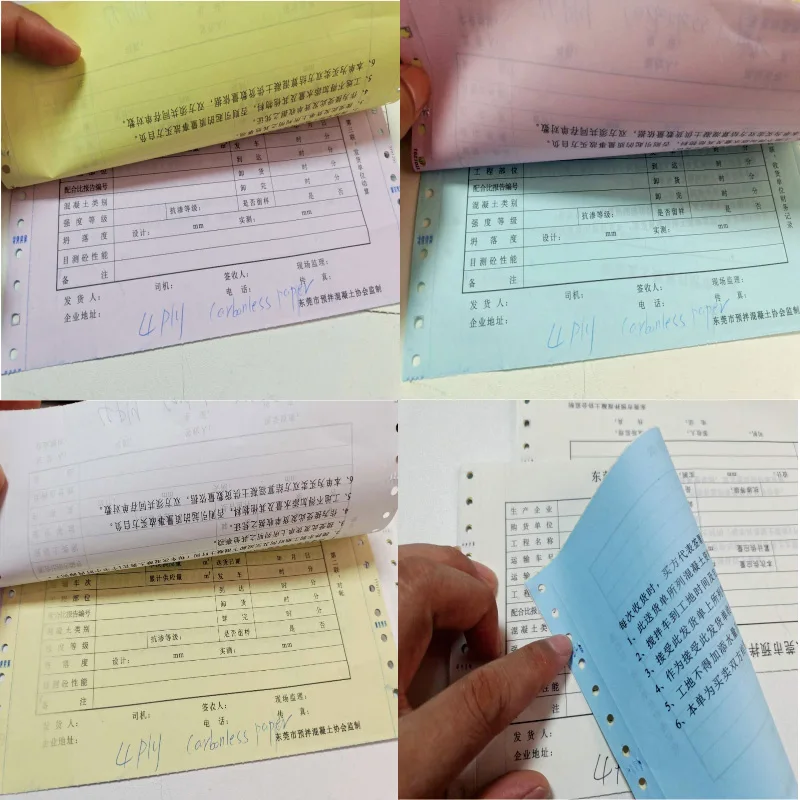 Bulk buying A4/A5/A6 invoice book printing, 50-65g carbonless/NCR paper receipt/bill book in duplicate/triplicate