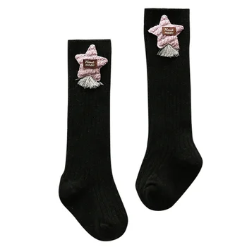 

Socks Baby Knee Newborn Baby Girls Sockings Cartoon Rabbit Star Flower Floor Socks Anti-Slip Step Keep Warm Socks