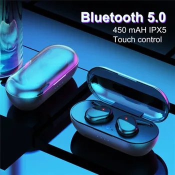 

Wireless Bluetooth 5.0 Headset Smart Touch Waterproof HD Call Earphones Auto Pairing Hifi Sound Noise Reduction Gaming Earbuds