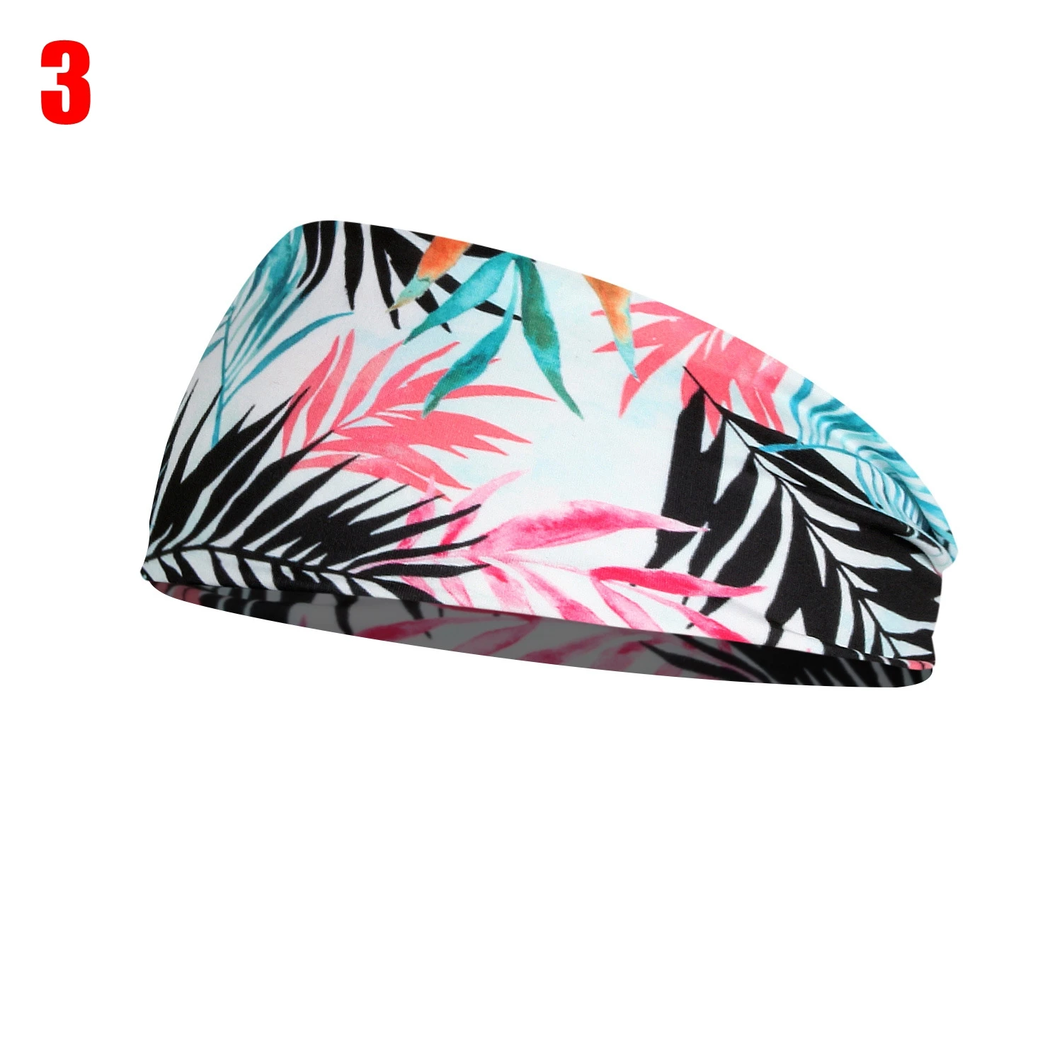 Fashion Printed Yoga Elastic Hair Band Sport Headband Gym Anti-Slip Slim Hair Band Women Fitness Antiperspirant Headband Turban