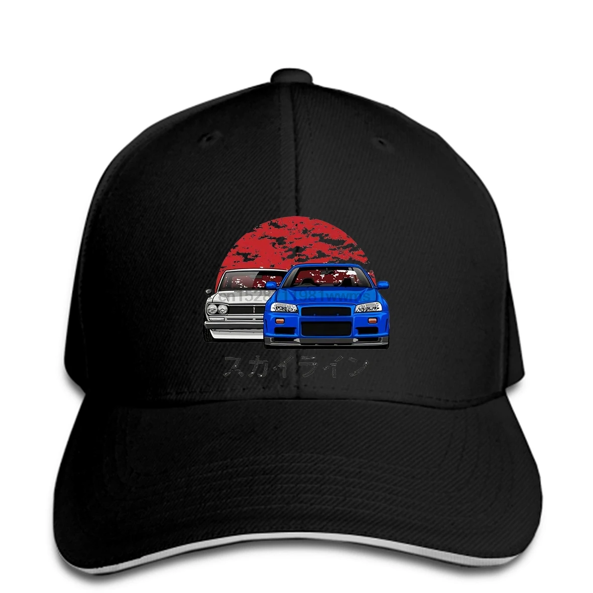 Gtr Car Baseball cap Men Skyline R34 Hakosuka Summer Stylish CustomTee Camiseta snapback hat Peaked | Аксессуары для одежды