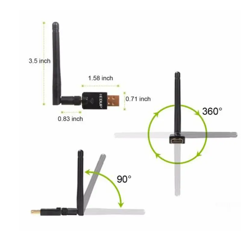 Беспроводной USB WiFi адаптер 600 Мбит/с ключ Wi-Fi PC сетевая карта wifi 5 ГГц адаптер ЛВС USB Ethernet приемник AC Wi-Fi антенна USB
