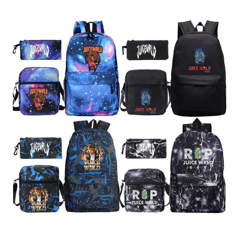 Mochilas Juice Wrld Backpacks 3pcs/set Students School Bags Boy Girls