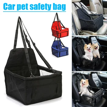 

Pet Car Booster Seat Portable Breathable Bag Carrier with Seat Belt for Dog Cat HKS99