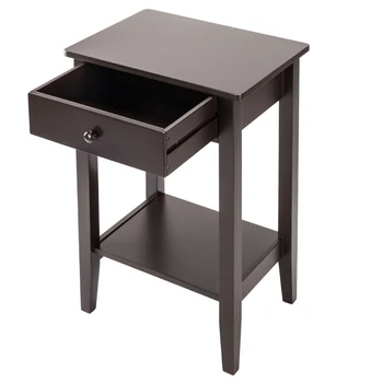 

Bedroom Bedside Cabinet Fashion Two-layer Bedside Table High Quality Coffee Table with Drawer for Home Indoor Furniture Decor