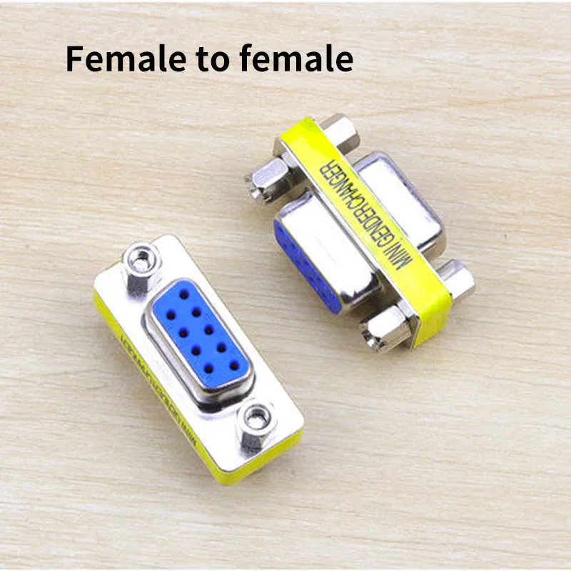 

DB9 male to female male to male to female adapter 9-pin RS232 serial head male and female converter com