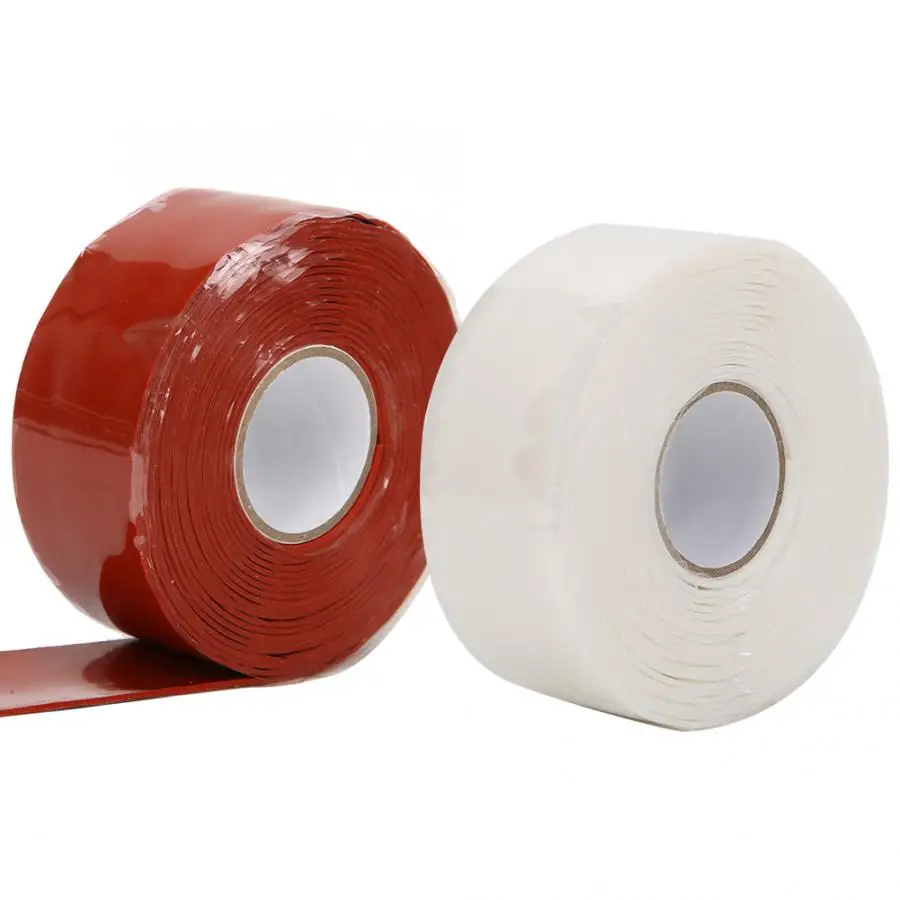 

Waterproof Tape Strong Stickiness PVC PPR Pipe Repairing Supplies 2.5cm Width Red/White nastro termico