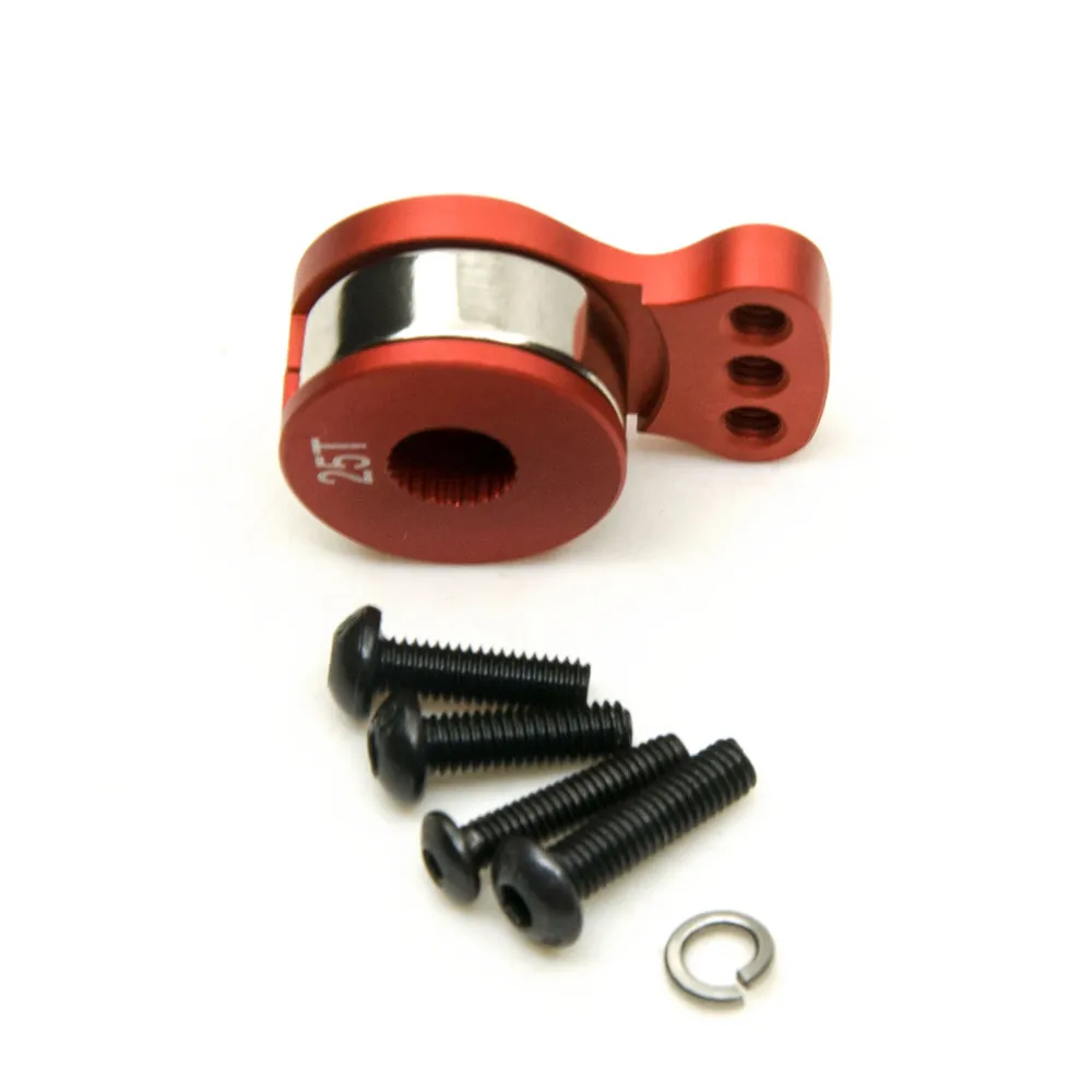 AXSPEED Verstellbarer Abschnitt, Stärke, Servoschutz, 25 Zähne, Zahn, halber Servoarmhorn für 1/8 1/10 ferngesteuertes Auto, Boot – Detail 4