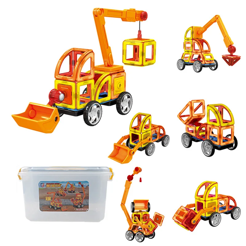 

Magnetic Sheet 85 PCs Pulling Flexible Construction Set Magnetic Building Block DIY Creative Magnetic Assembled Magnetic Buildin