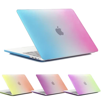 

Slim For Macbook Air 13 Pro 13 2018 Laptop Case Rainbow Colorful Case For Coque Macbook Air Pro Retina 11.6 12 13.3 15.4 Cover