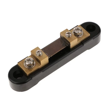 

Anti-Rust Metal Electric Current Shunt Resistors, 100A 75MV Copper DC Shunt Kit for Ammeter Amp Current Meters Gauge