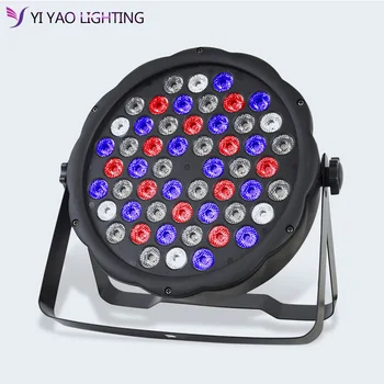 

54 dyed plastic 3w flat LED Par RGBW Wash wedding decorative DJ Stage lighting