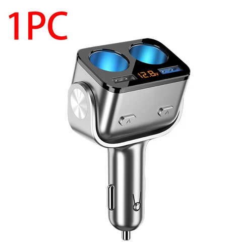 Car Charger Cigarette Lighter Socket Splitter Auto USB Charger Dual QC 3.0 USB Charge SEAMETAL Charger Sockets Power Adapter