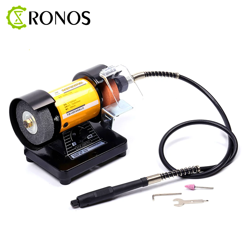 

3‘’Desktop 220V 150W Polishing Machine For DIY Woodworking JadeJewelry Dental Bench Lathe Machine Motor Grinding Machine