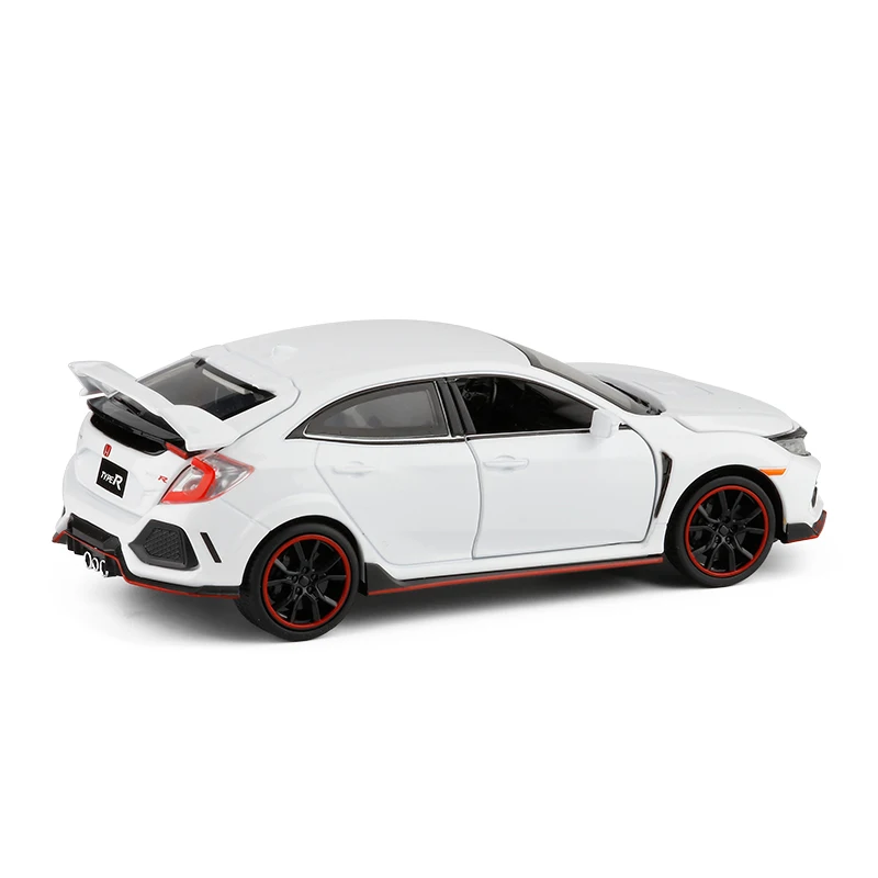 Новинка 1:32 HONDA CIVIC TYPE-R литые игрушечные машинки модель автомобиля со звуковым светом коллекционная машинка игрушки для детей подарок игрушки