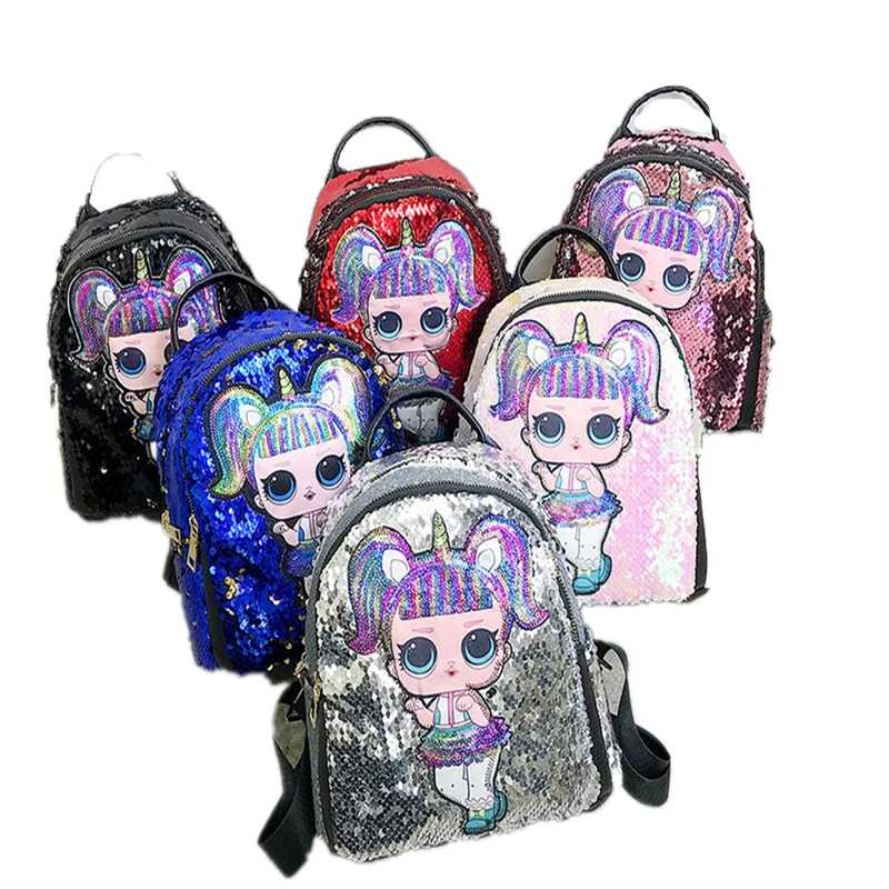 

Sequins Bags for Chilren Kids Girls School Backpack Fashion Travel Shoulder Backpack Bags Mini Rucksack Kids School Bag