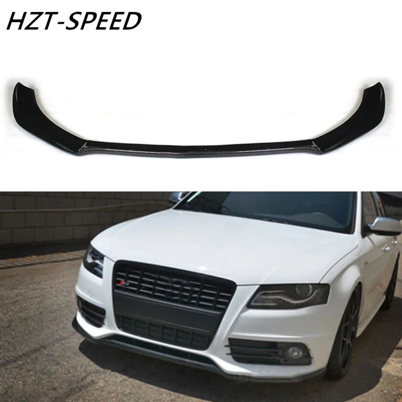 Карбоновый передний бампер диффузор спойлер для Audi A4 B8 Sline S4 Sedan 2009-2012
