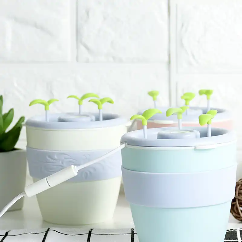 XQxiqi689sy Home Office Diffusori Mini USB Cactus Potted Plant Style Humidifier Mist Maker Office Air Purifier