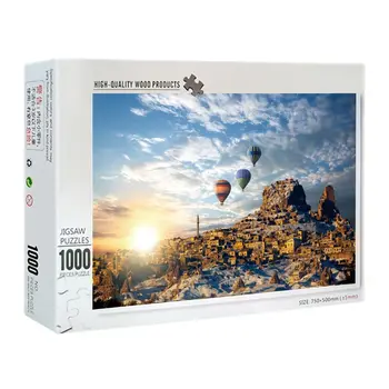 

1000 Pieces Hot Air Balloon Puzzles Wooden Jigsaw Puzzles Floor Puzzle