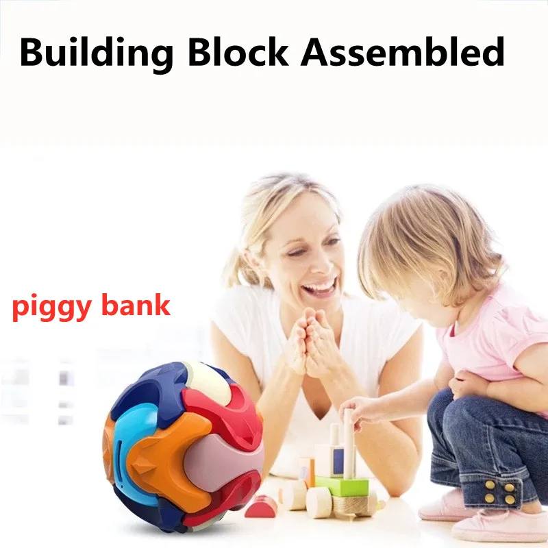 

New Multifunction Building Block Toy Creative Assembled Piggy Bank Education Toys Gifts For Birthday 2/3/4/5 Year