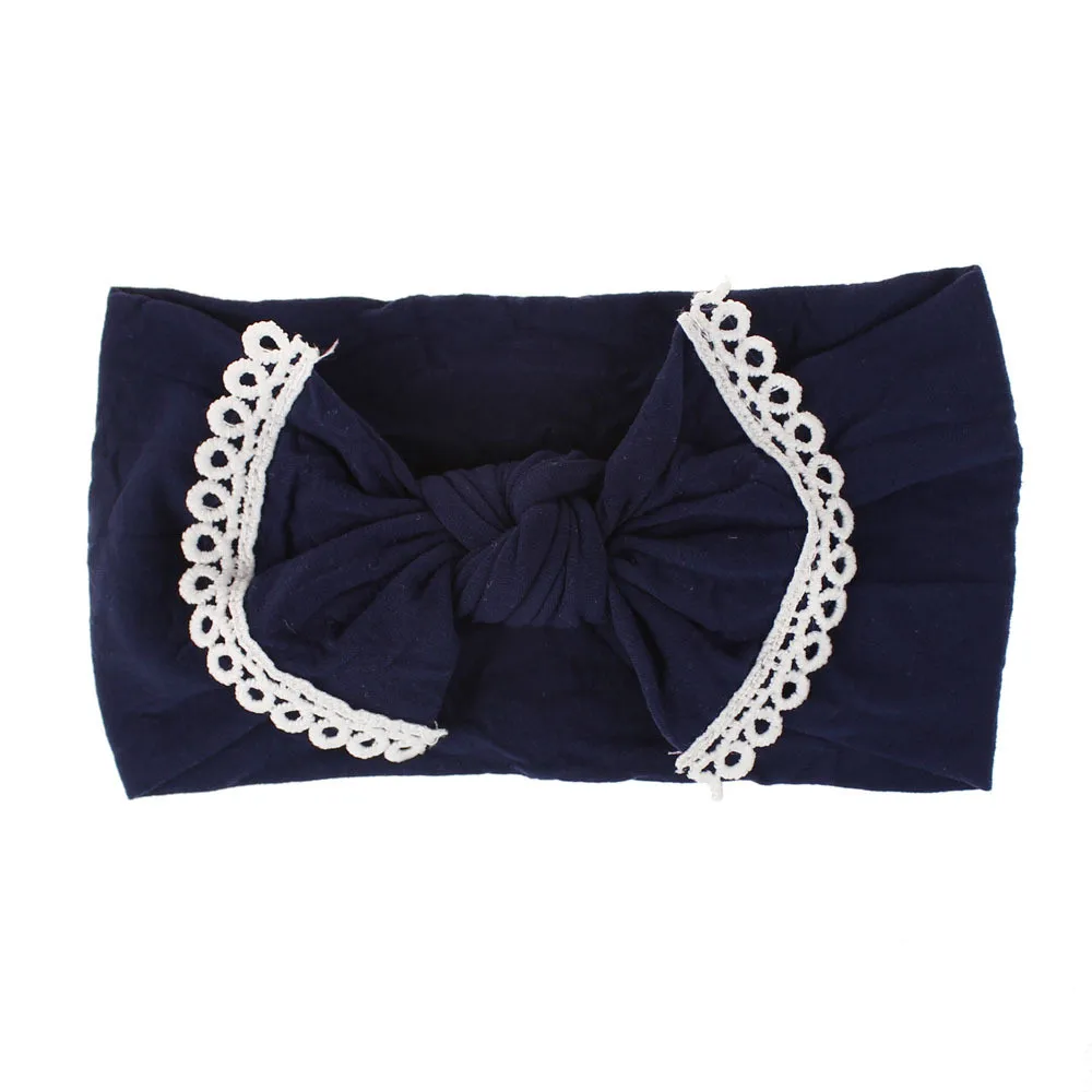 2020 Brand New Newborn Toddler Baby Girls Baby Bow Lace Elastic Hair Headband Hair Accessories Baby Gifts