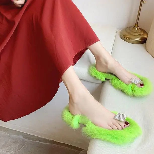 Сетчатая красная женская обувь Новинка осени 2019 модные тапочки с закрытым носком