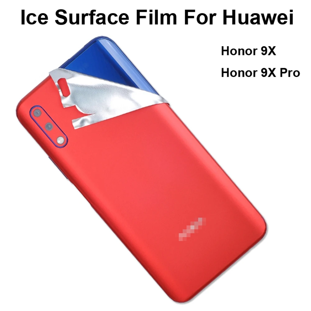 

Ice Surface Film For Huawei Honor 8X 9 9X Pro Play Thin Screen Protector Stickers Paster Rear Decorative Film Ice Sticker Film