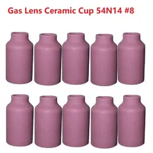 Buse en alumine pour lentille de gaz, compatible SR DB PTA WP 17 18 26, torche de soudage avec pince de lentille à gaz, corps Ceram, 10 pièces