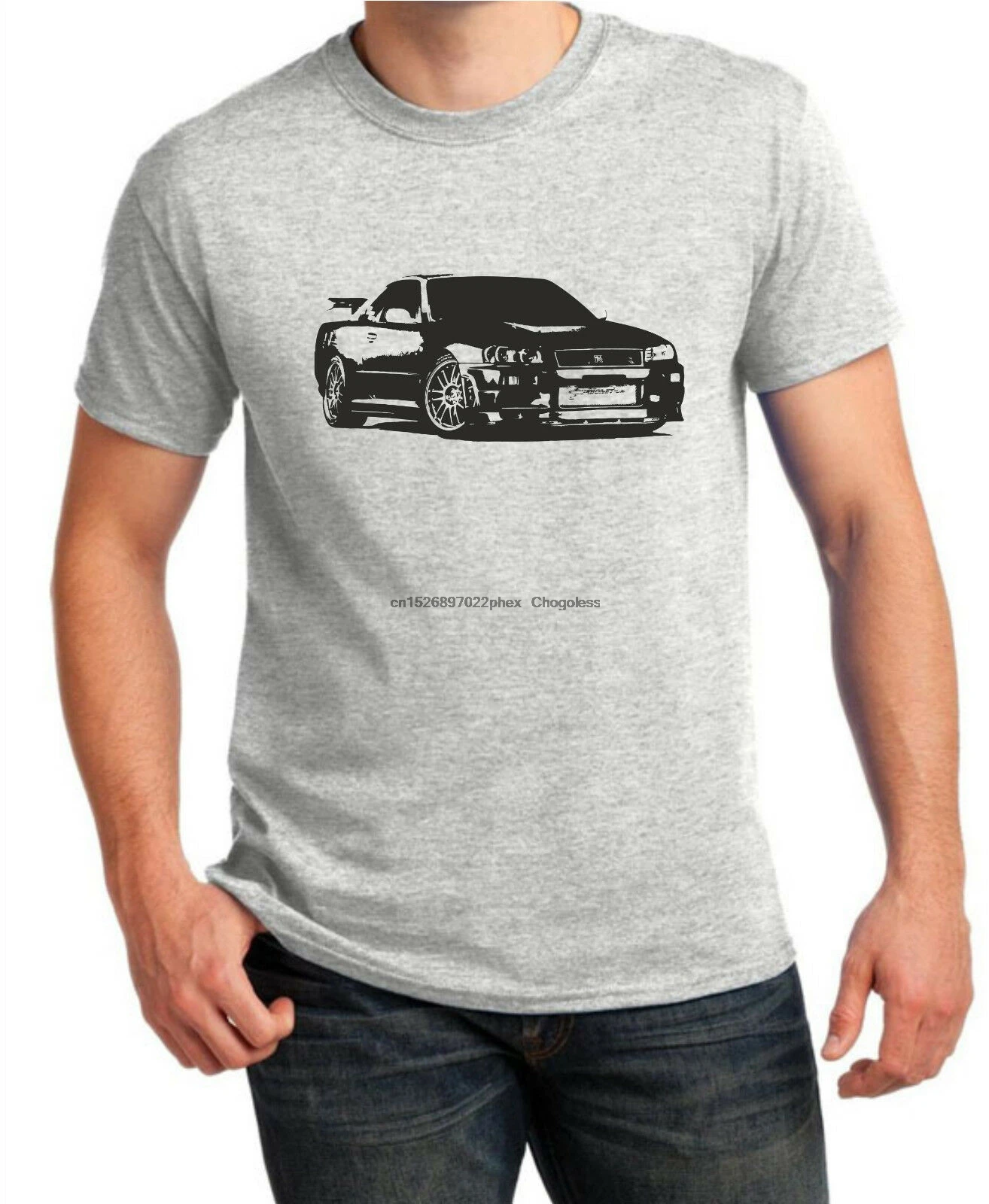 Японская классическая спортивная футболка вдохновленная автомобилем подарок