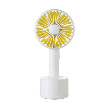 

Rechargeable Hand-Held Fan 120 Degree Shaking Head Large Capacity Fan 5 Speed Adjustable Mute Aromatherapy Desktop Fan