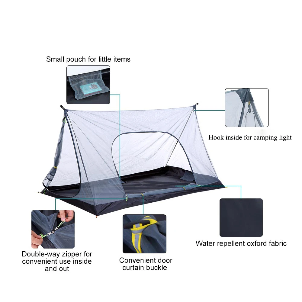 

Outdoor Camping Tent Ultralight Mosquito Mesh Tent Insect Repellent Net Tent Guard Outdoor Camping inner Tent Summer net