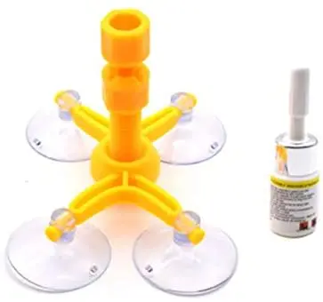 

Windshield repair tool with 1 bracket and 2 bottles of glue 5 films and 1 blade