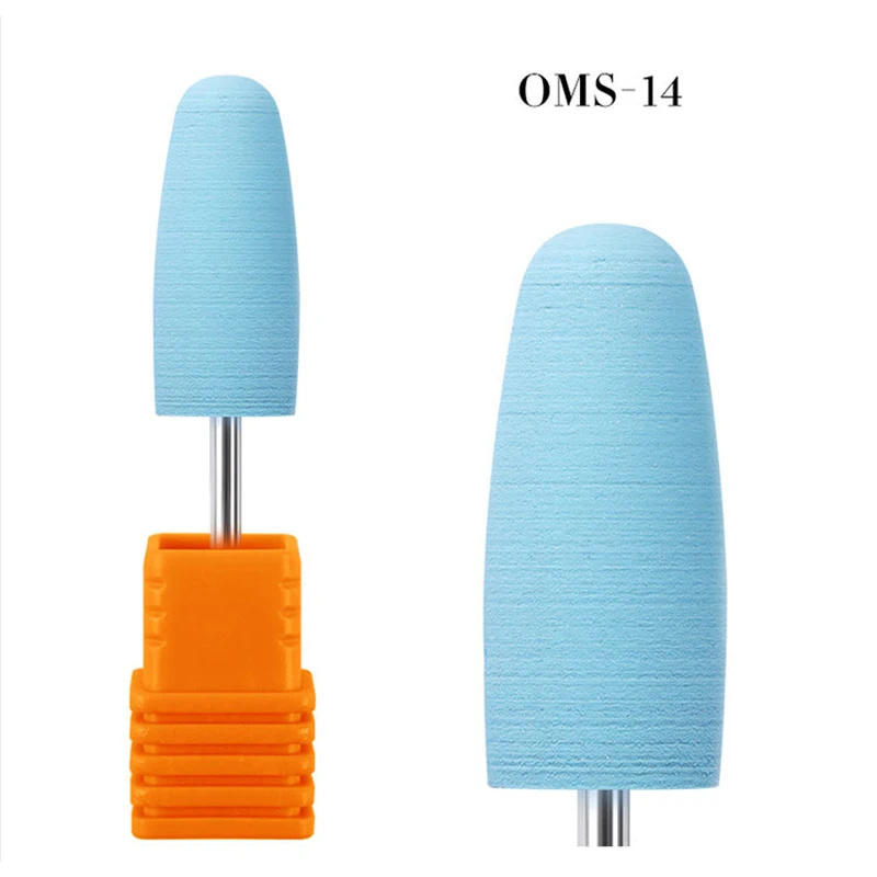 OMS 14 1 шт., силиконовая мельница для маникюра, роторная Кусачка для ногтей, резак для кутикулы, Электрический Маникюрный станок, аксессуары, инструменты - Цвет: OMS 14