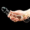 Transparent Crystal Glass Vagina Massager Dual Head Huge Dildo Anal Ass Plug G-spot Stimulation Sex Toy for Couples Masturbator 1