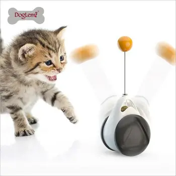 

DogLemi Smart Cat Toy Ball with Wheels Automatic Cat Toys Interactive Rotating Mode Funny Cat playing Cat Supplies Products