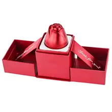 HOT SALES！！！New Arrival Fashion Wedding Rose Ring Box Holder Necklace Jewelry Display Storage Case Gift Wholesale Dropshipping