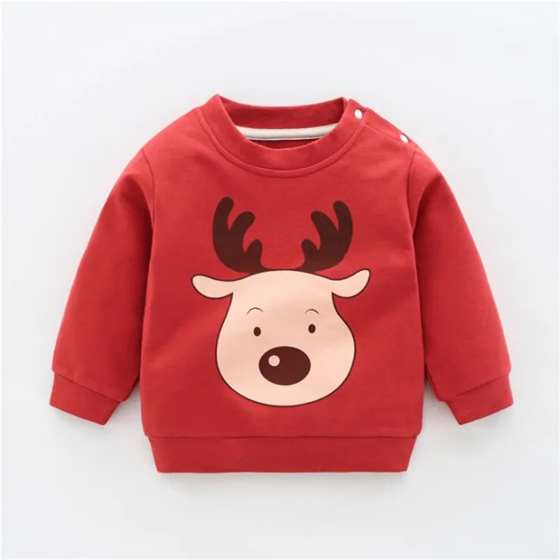Cartoon Unicorn Print Boys Girls Sweatshirts for Kids Clothes Autumn Animals Children Clothing Kids Boys Christmas Costume