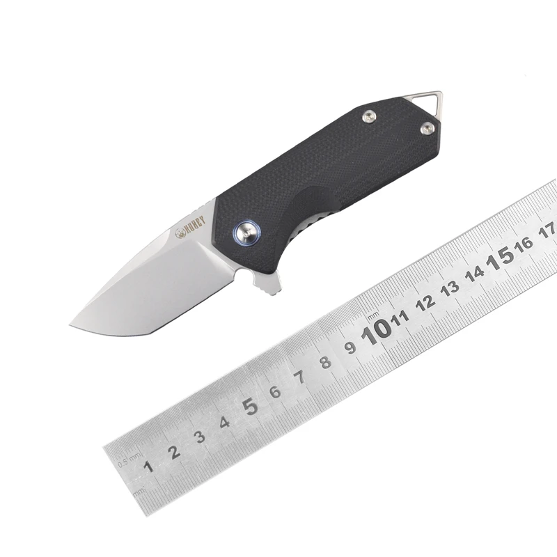 KUBEY KU203 EDC Флиппер нож, лезвие Tanto D2 и Ручка G10 Открытый складной нож с металлическим карманным зажимом для кемпинга пеших прогулок