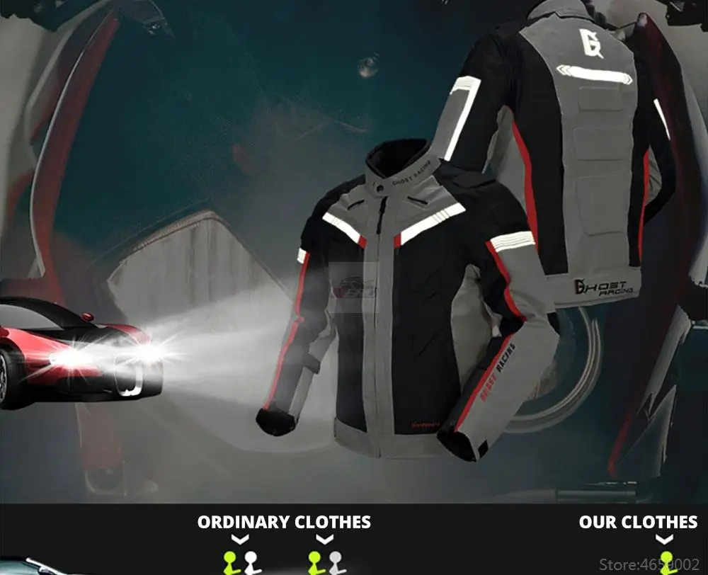 Waterproof Motorcycle Jacket Pants Off-Road Racing Motocross Riding Jacket Suit Men Windproof Touring Moto Protective Suit