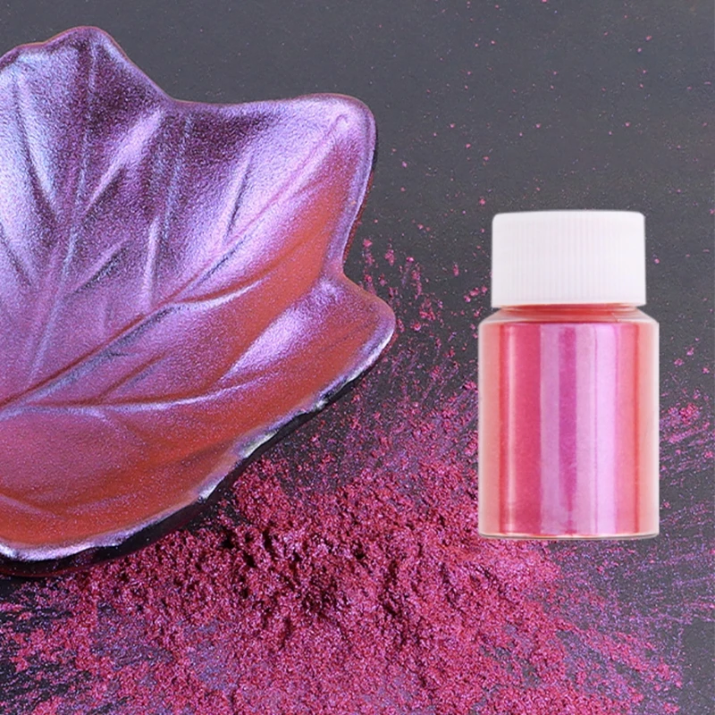 Color Shift Pigment Powder 10 Colors Pearl Mica Powder 0.35oz Epoxy Resin Dye for Resin Jewelry Art Tumbler Making Slime