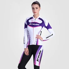 2019 New Women Winter Cycling Jersey Set Warm Thermal Fleece Cycling Clothing Slim Fit Winter Bicycle Clothing Fleece Bike Wear