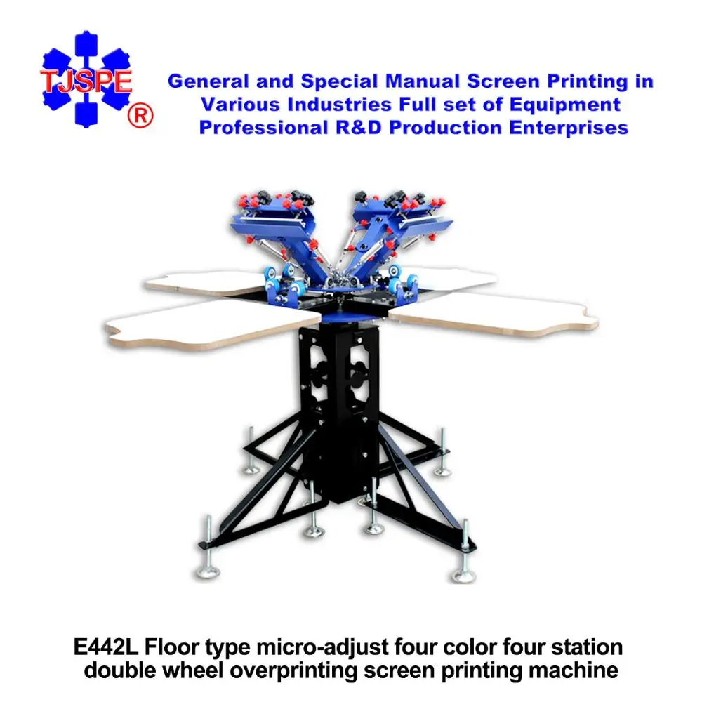 four colour screen printing machine