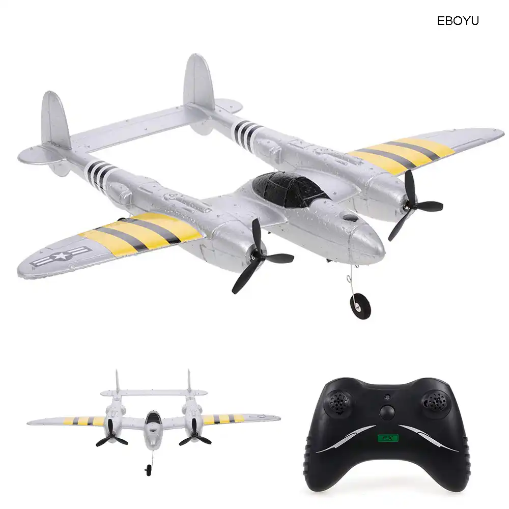 Eboyu Fx 816 P38 Rc 飛行機 2 4 Ghz の 2ch Rc 飛行機航空機屋外飛行おもちゃ用 Quadcopter Drone Rc Quadcopter Drone2 4ghz Rc Quadcopter Aliexpress