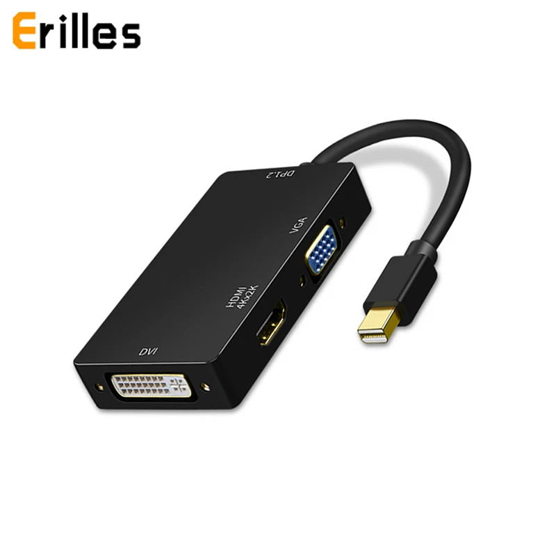 Mini DisplayPort для HDMI VGA DVI 3 в 1 адаптер Thunderbolt 4K конвертер DP кабель Macbook Pro Air |