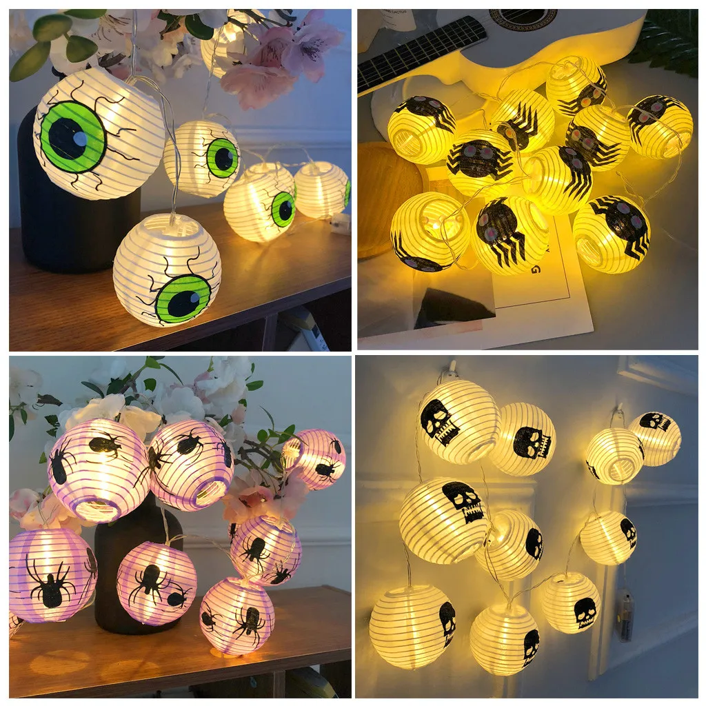 

Halloween Night Light Safe Halloween Decoration Spider String Lights Halloween Decoration Lights With 10 LED Beads K802